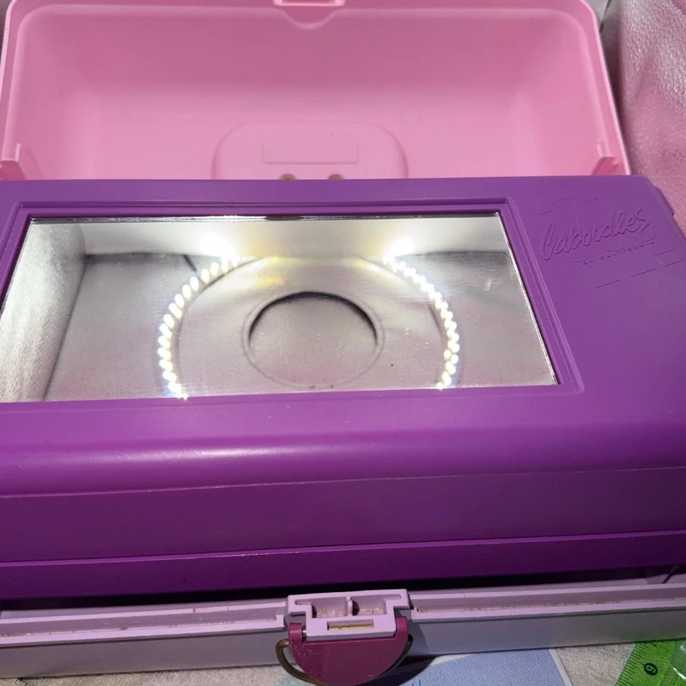 Caboodles OS Pink Purple Vintage 90s Makeup Case Organizer Y2K Retro Aesthetic